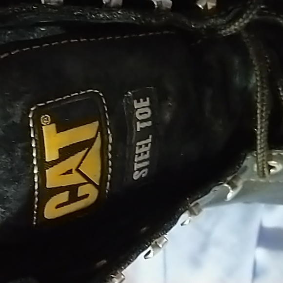Men's Caterpillar Steel Toe Boots Size 14 - Picture 3 of 12